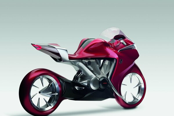 The prototype of the hoda motorcycle is a bike with miracle wheels