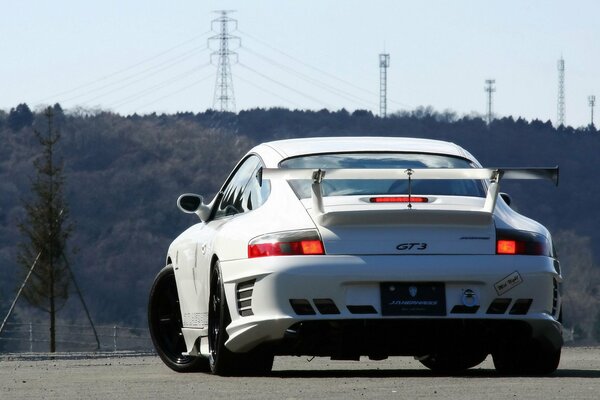 Porsche 911 flaunts on the road