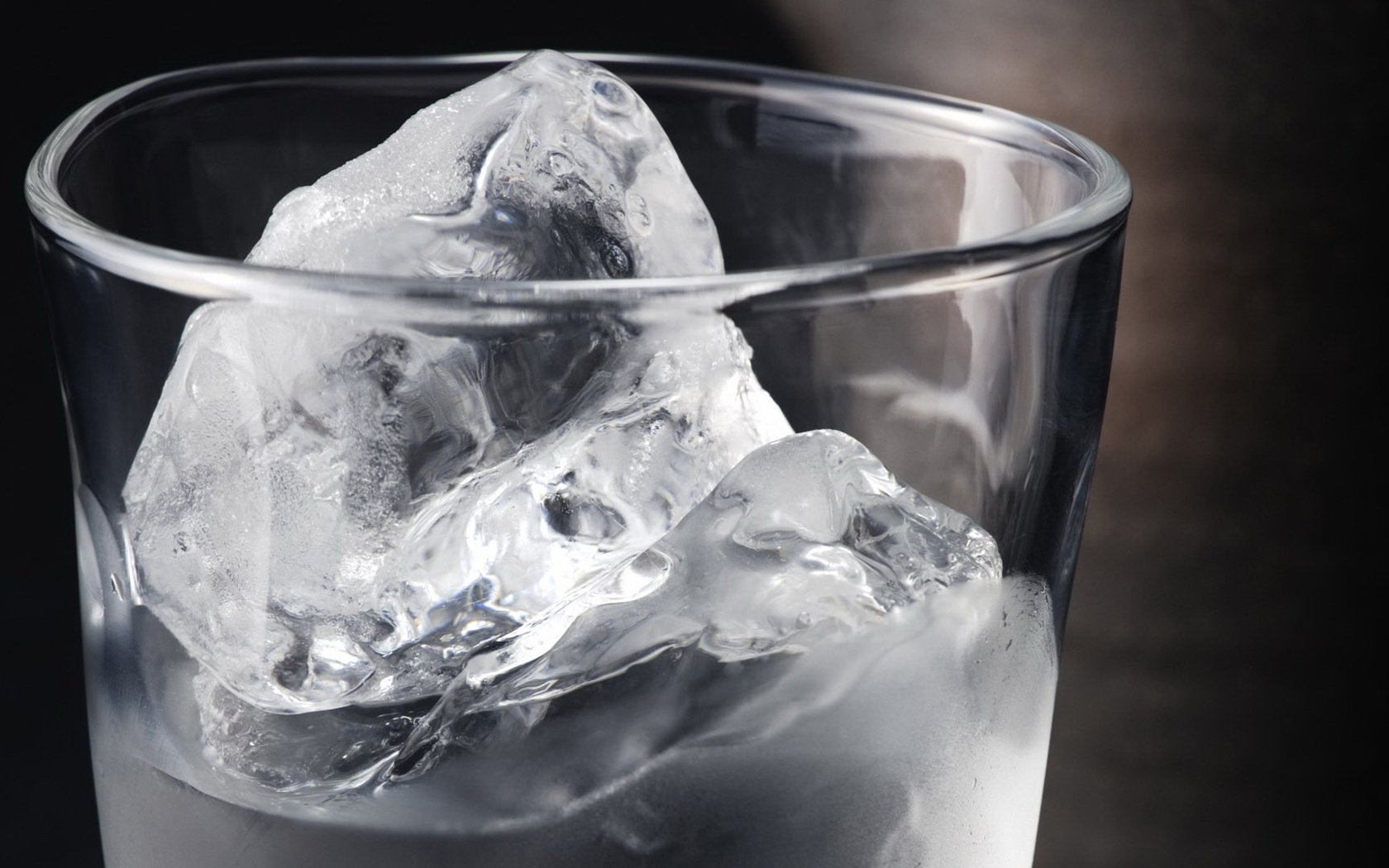 agua vaso hielo