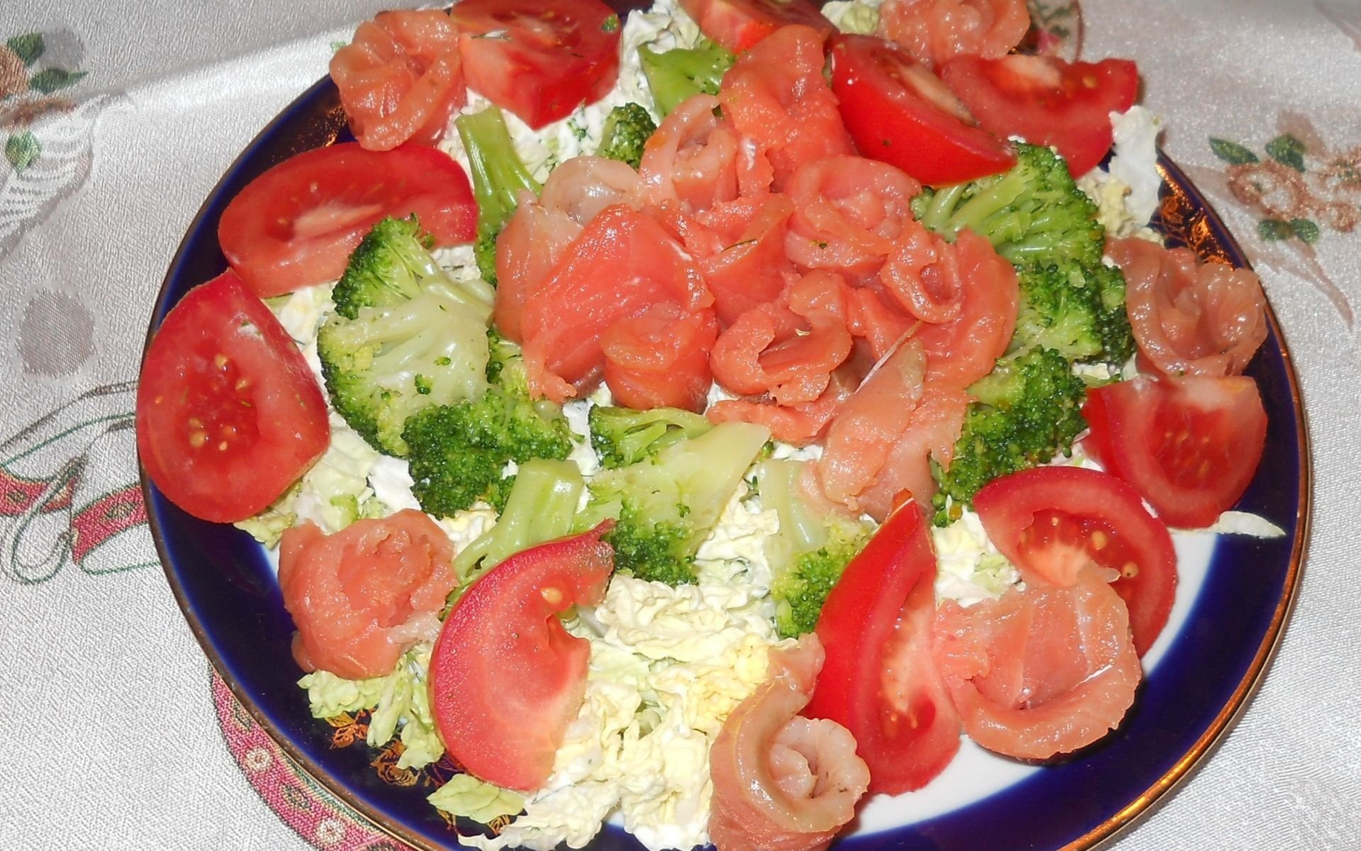 salmón ensalada