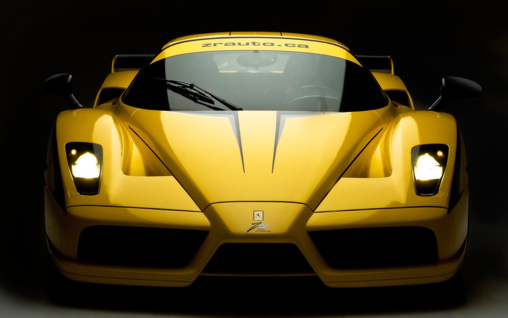 ferrari enzo xx evoluzione giallo fari