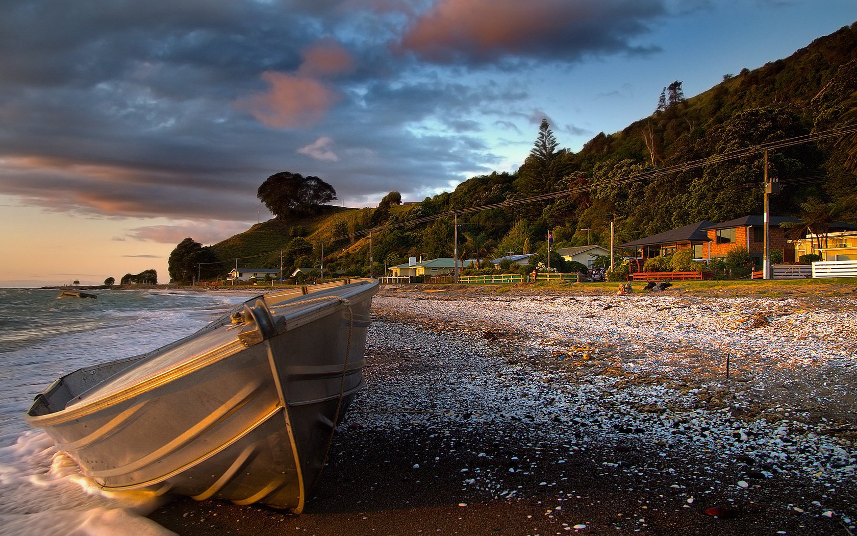 hore home landscape sea boat