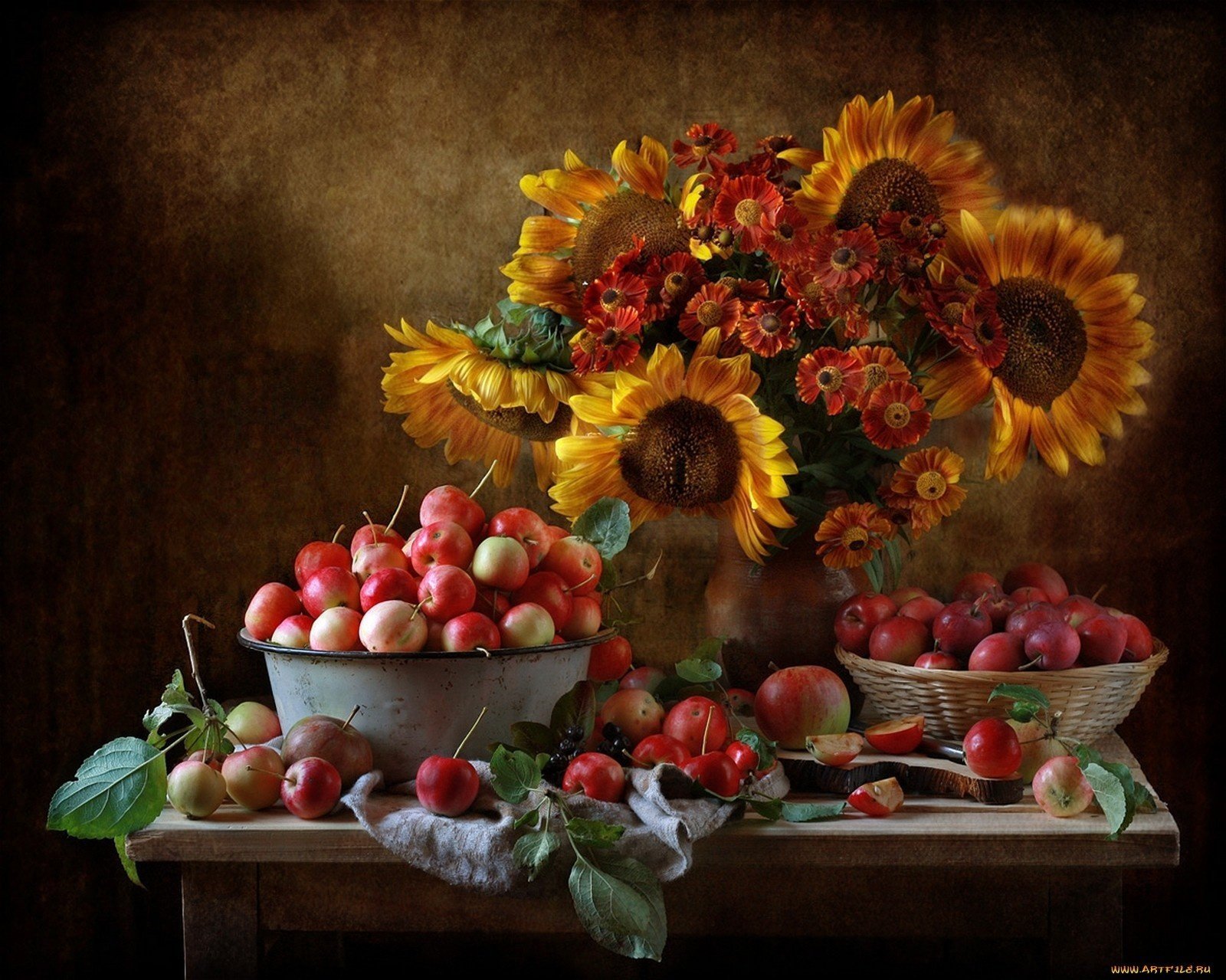 pommes tournesols