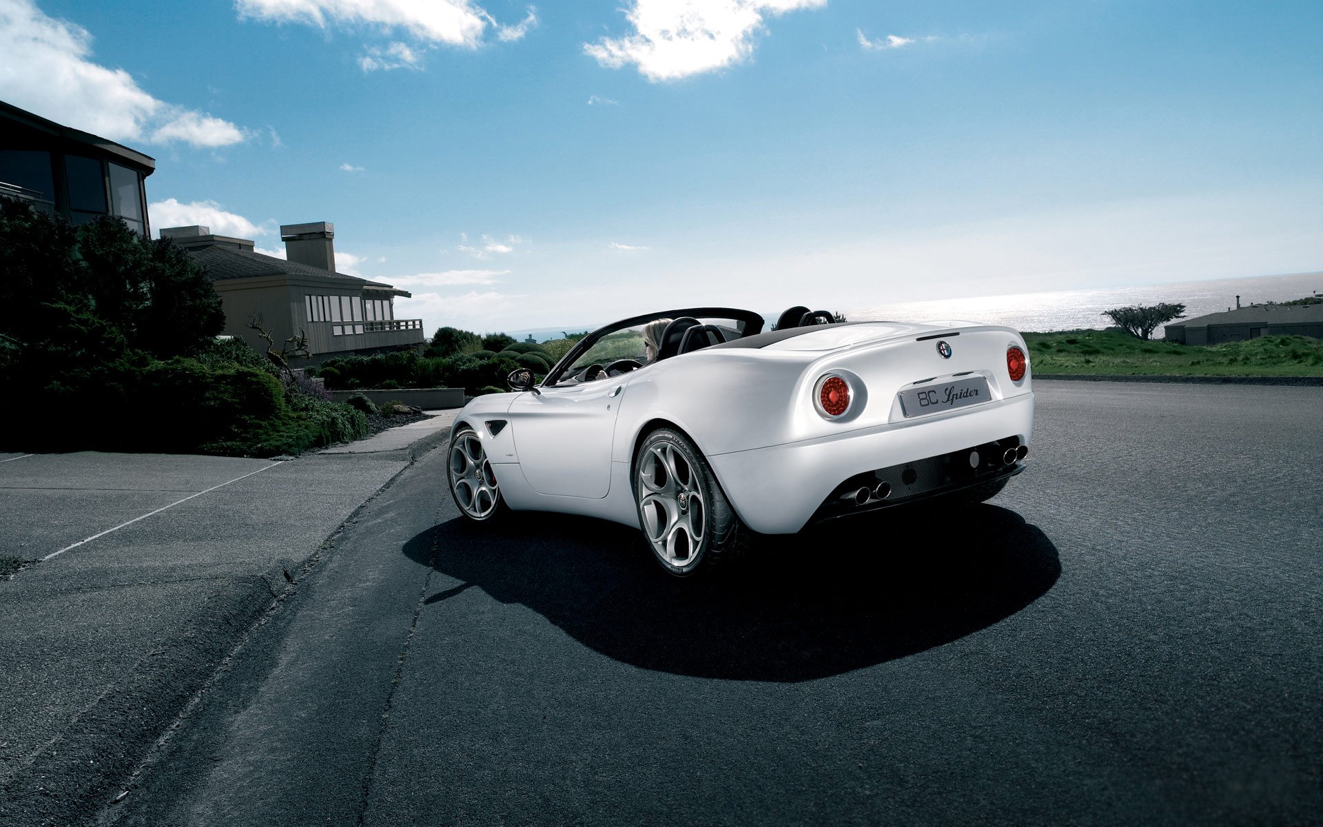 alfa romeo auto auto straße zuhause himmel wolken alfa romeo