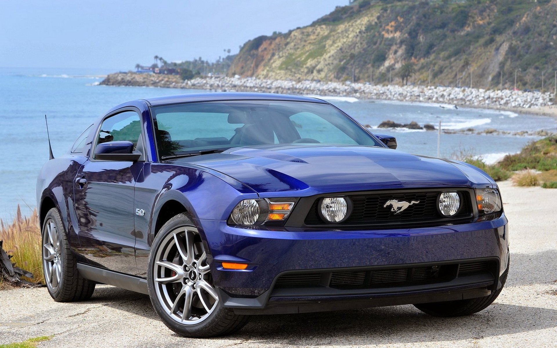 auto ford mustang ford mustang gt sur la mer voiture fond d écran