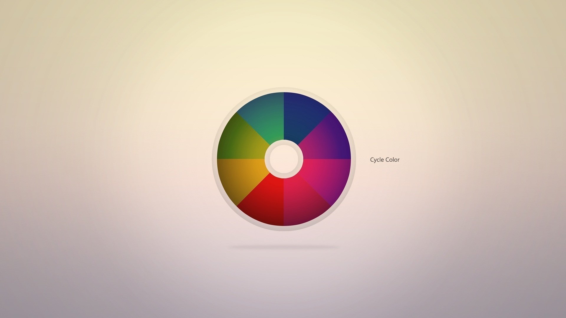 cercle de couleurs peintures arc en ciel spectre minimalisme