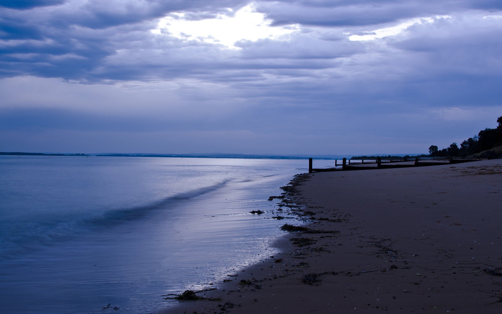 säulen dämmerung meer sand wolken