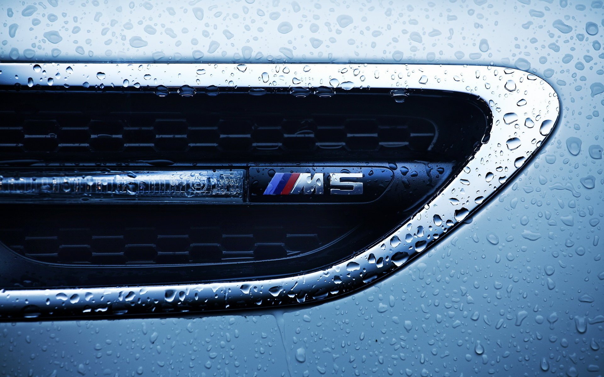 macro bmw m5 gotas bmw