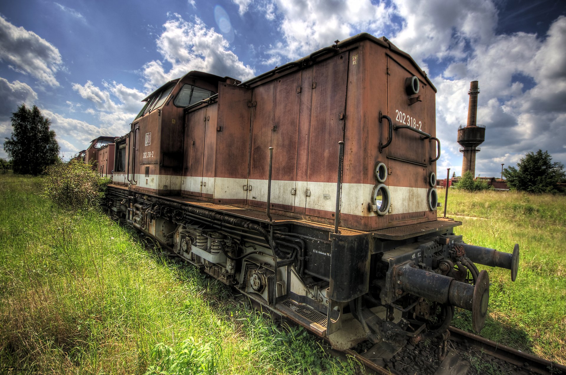 train vieux rouille