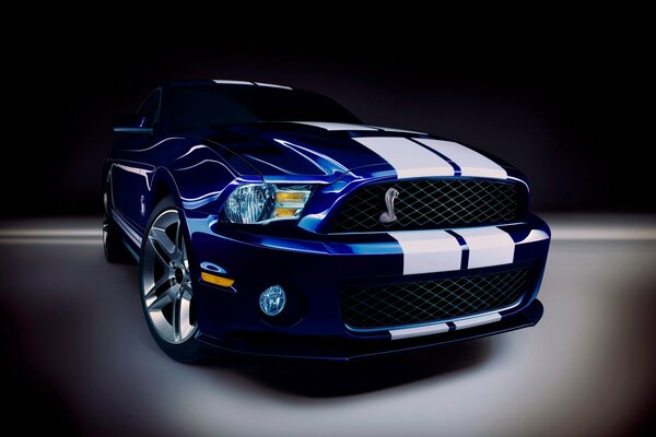 Ford Mustang Shelby car blue