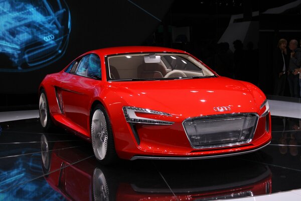 Audi e-tron AT THE AUTOMOBILE EXHIBITION