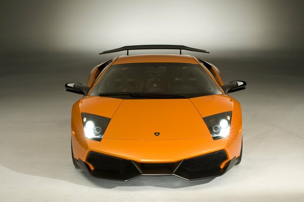 Lamborghini murcielago orange sports car