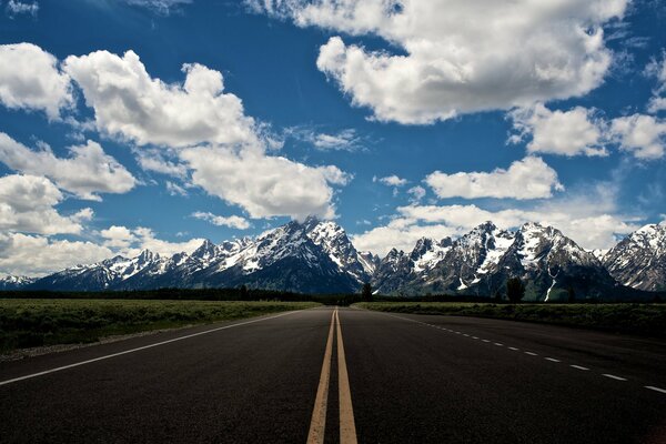 États-Unis état du Wyoming. Route