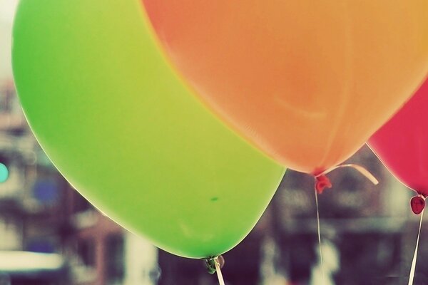 Ballons multicolores