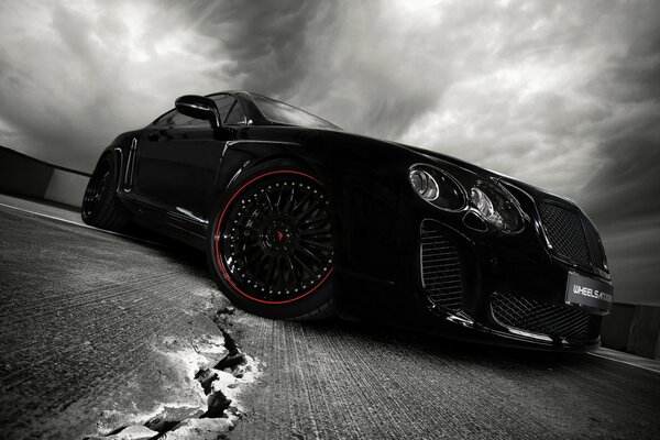 Image of a black sports car
