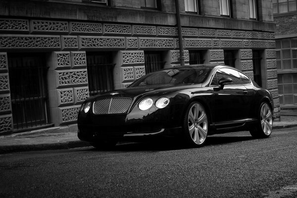 Bentley continental gt in schwarz