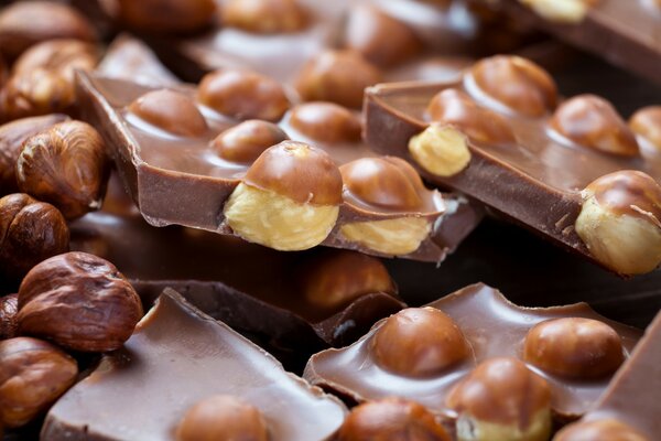 Cioccolato dolce a base di noci e cacao