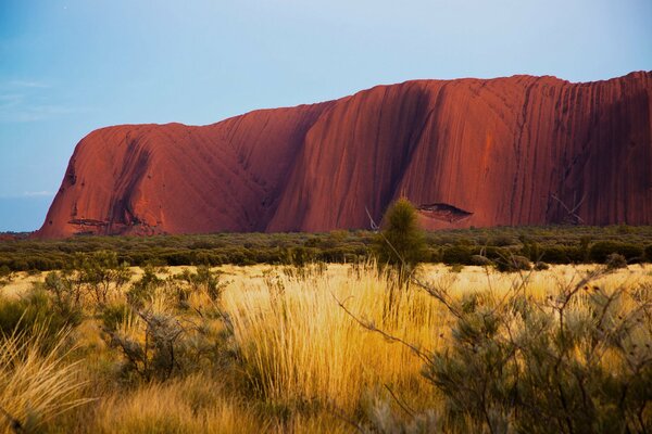 Ayers es un desierto de roca en Australia. Naturaleza