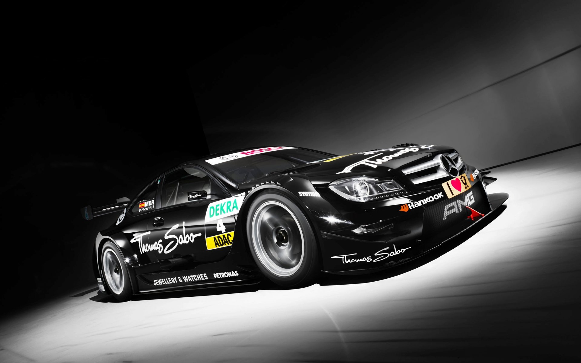 mercedes amg c-coupe dtm sport czarny przód samochód mercedes