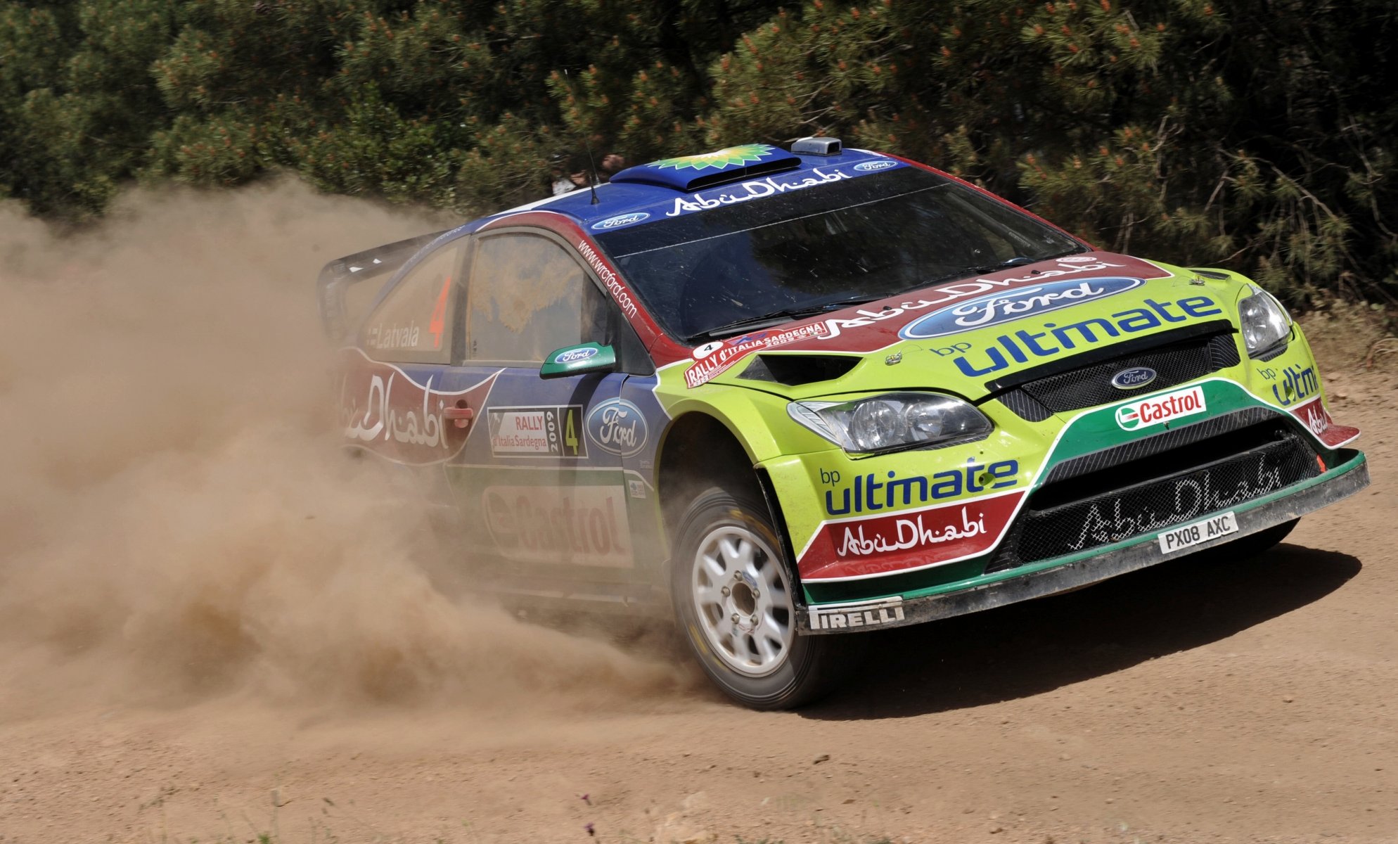 ford focus rally latvala focus front dust auto