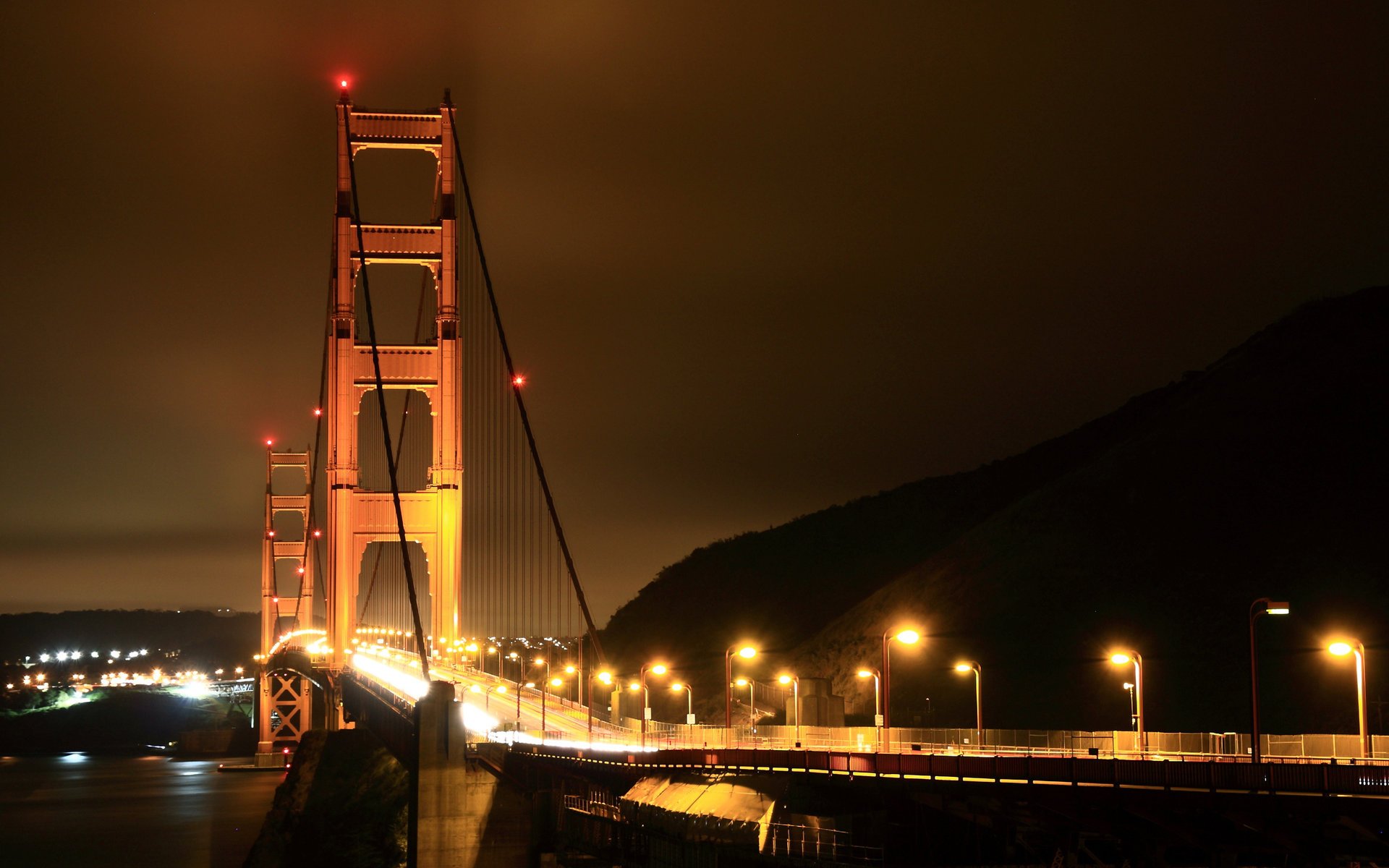 ciudades noche puentes caminos estados unidos camino estados unidos américa