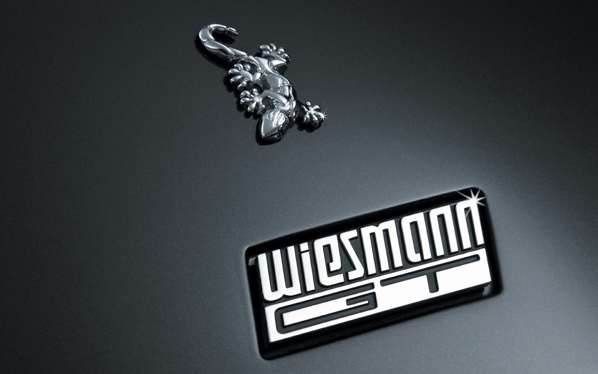 wiesmann métal inscription lézard gt logo