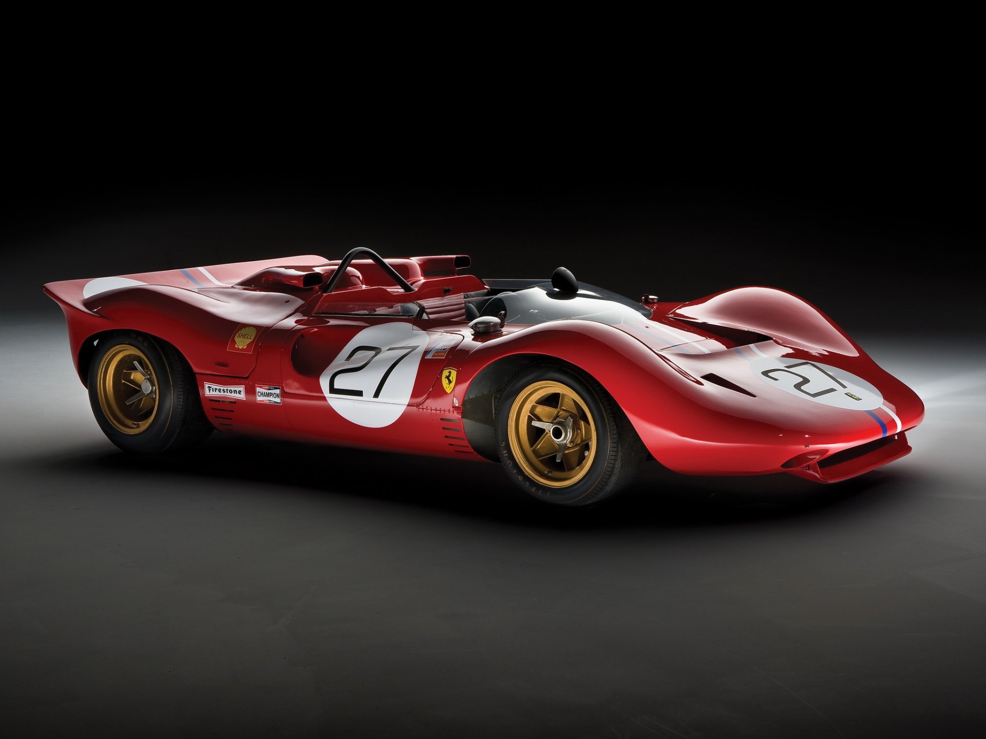 auto da corsa classica ferrari can-am spider 1967