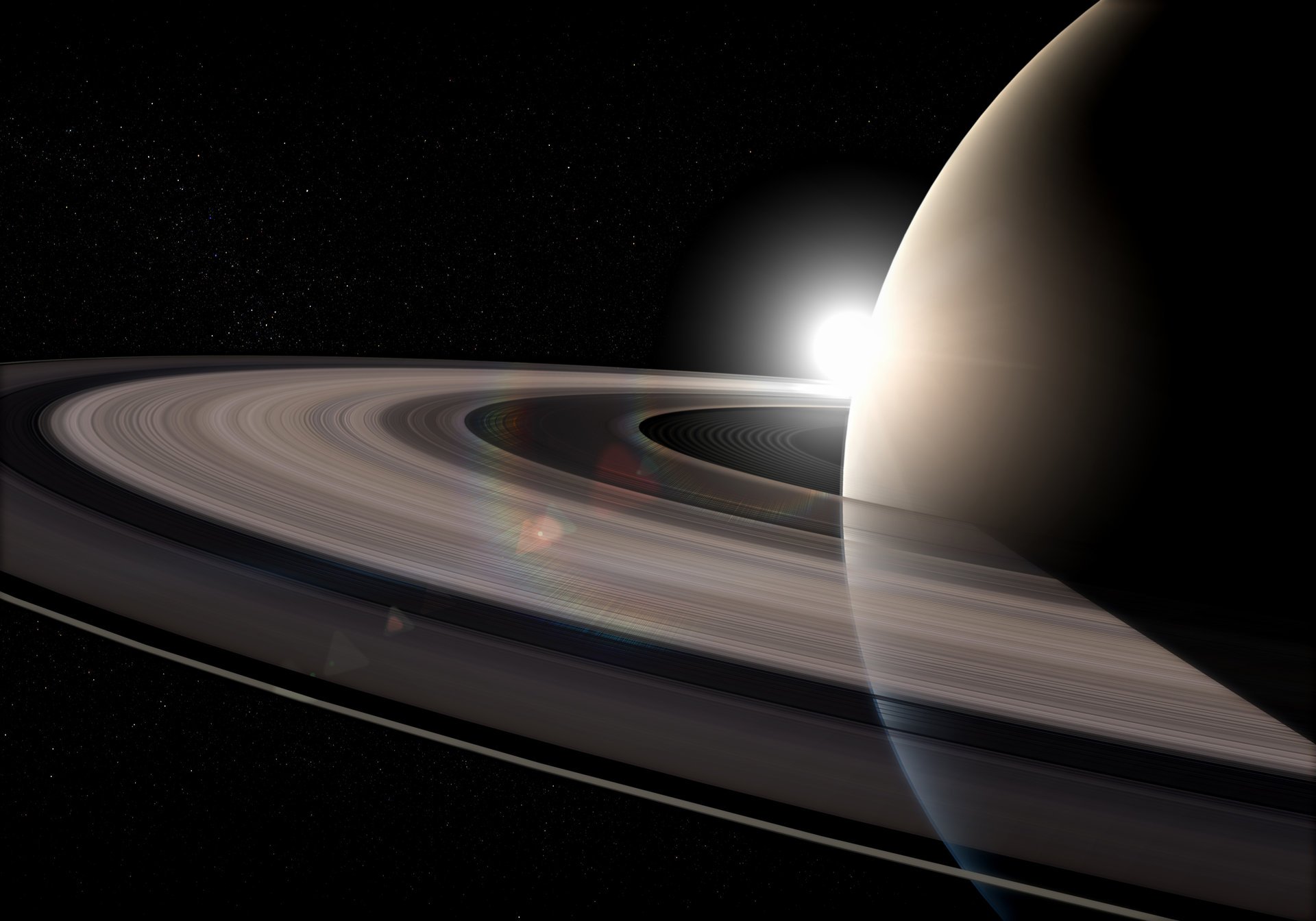 the sun stars ring saturn