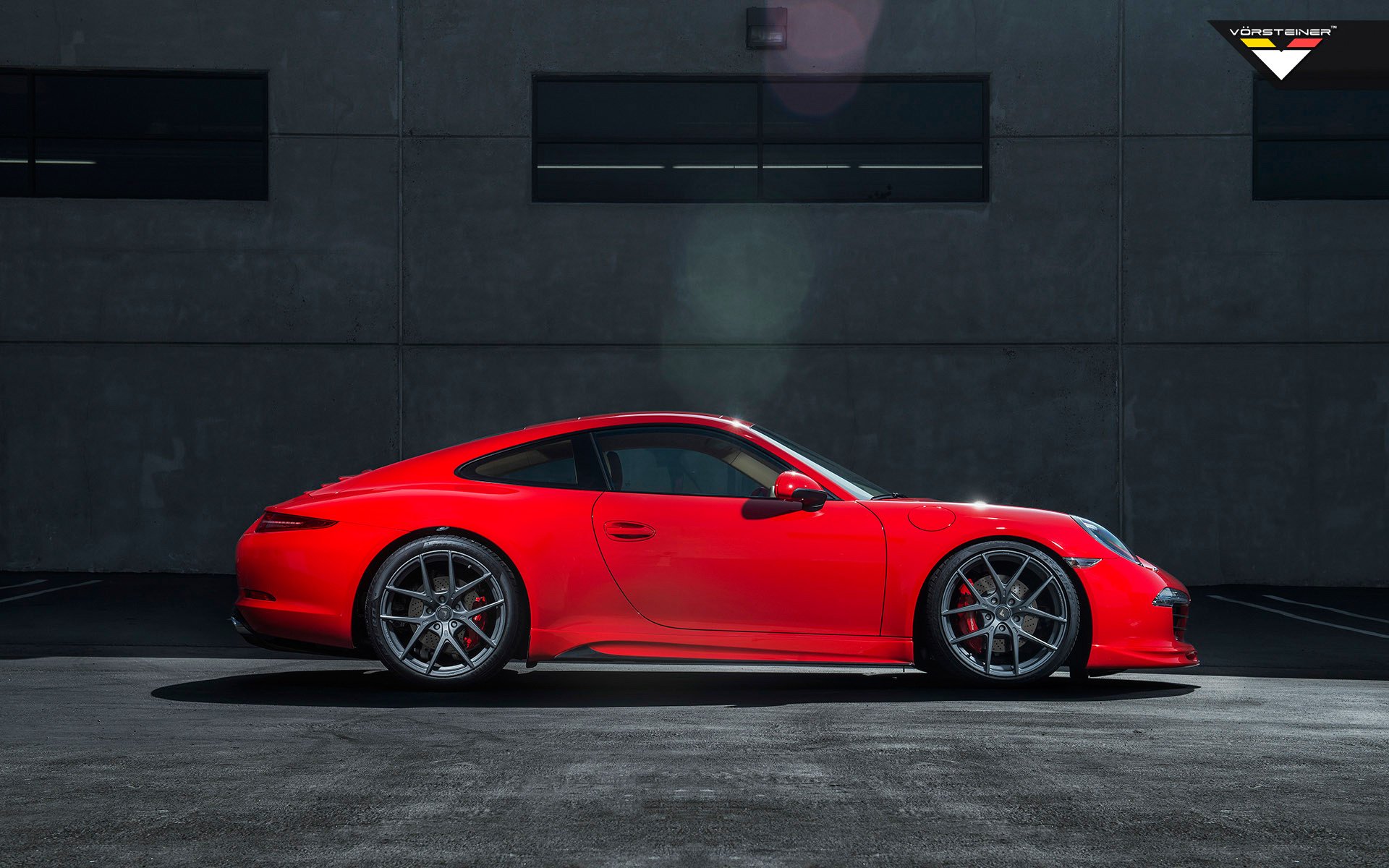 porsche 991 carrera s v-gt edition vorsteiner auto auto rot seitlich