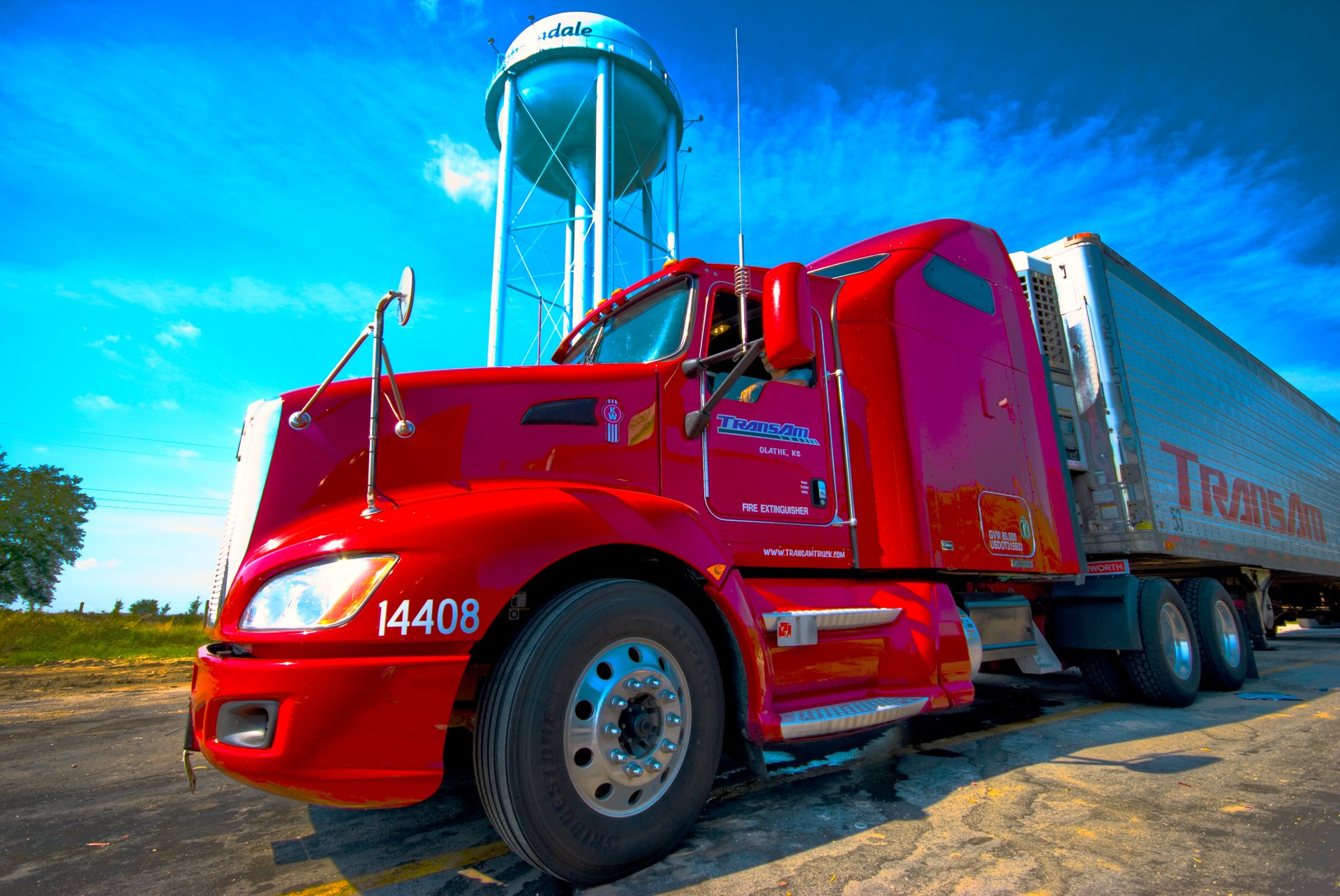 kenworth truck red