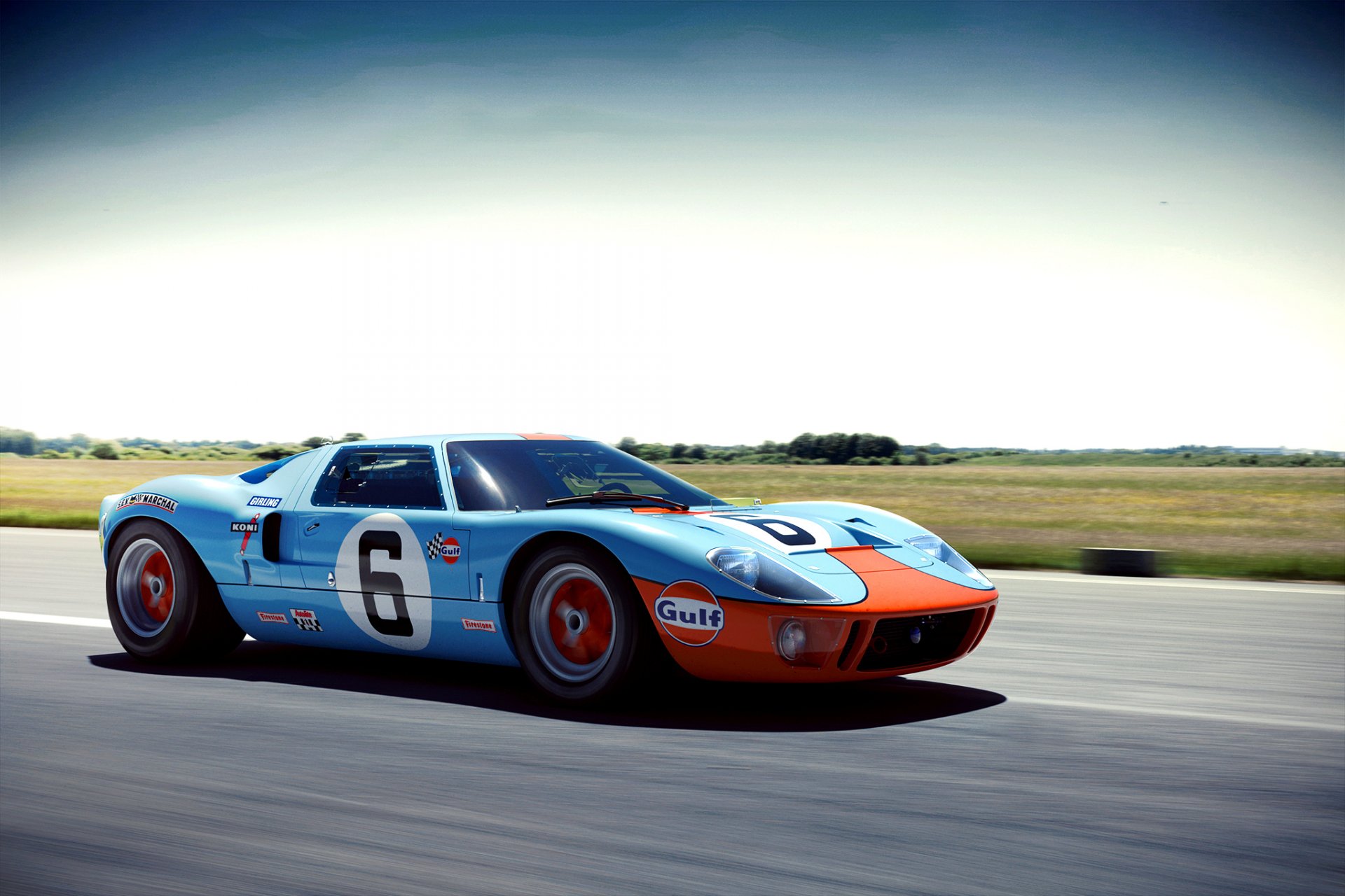 ford gt40 wheelsandmore blau vorne geschwindigkeit