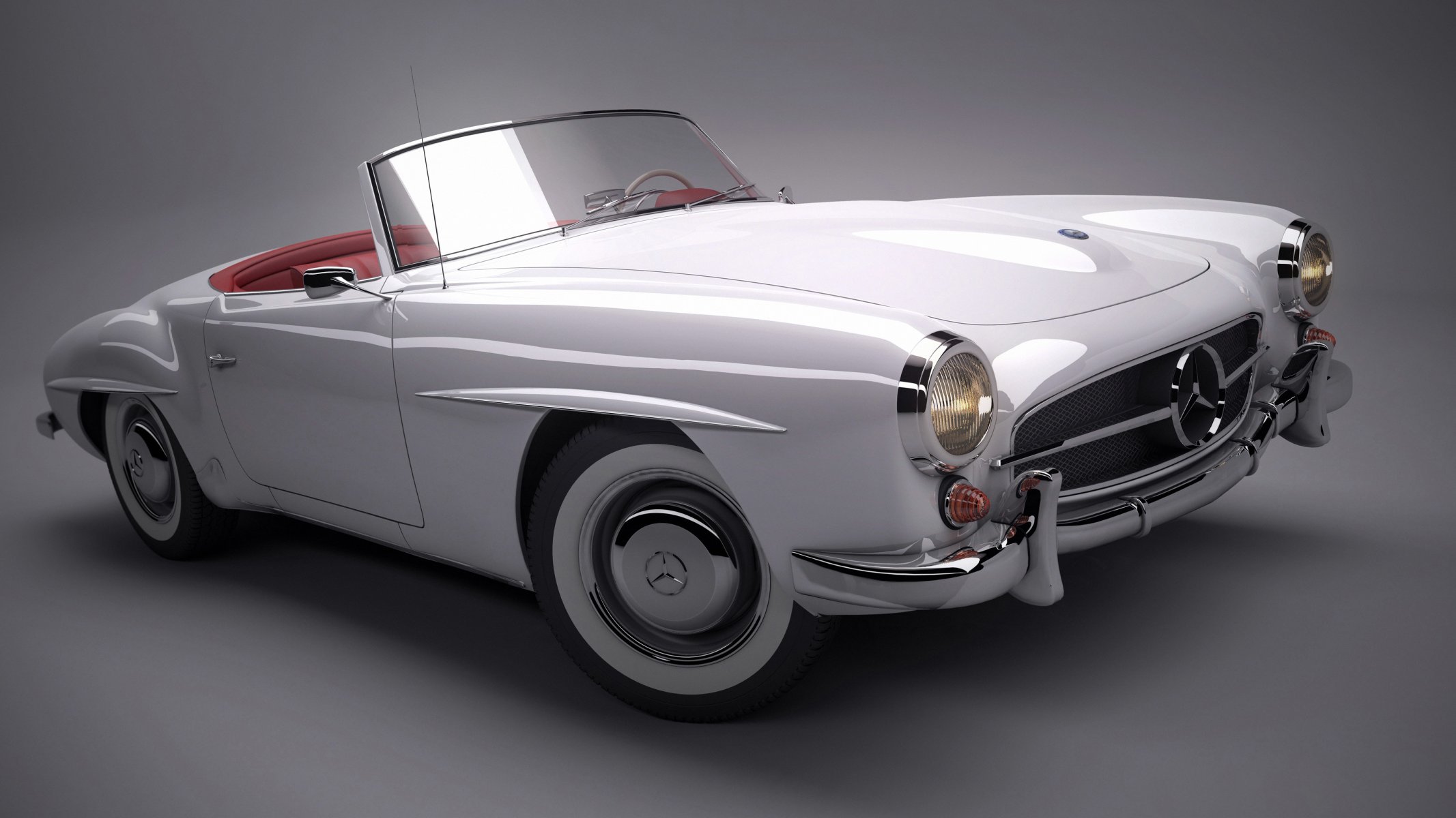 vehicles mercedes 190sl convertible background