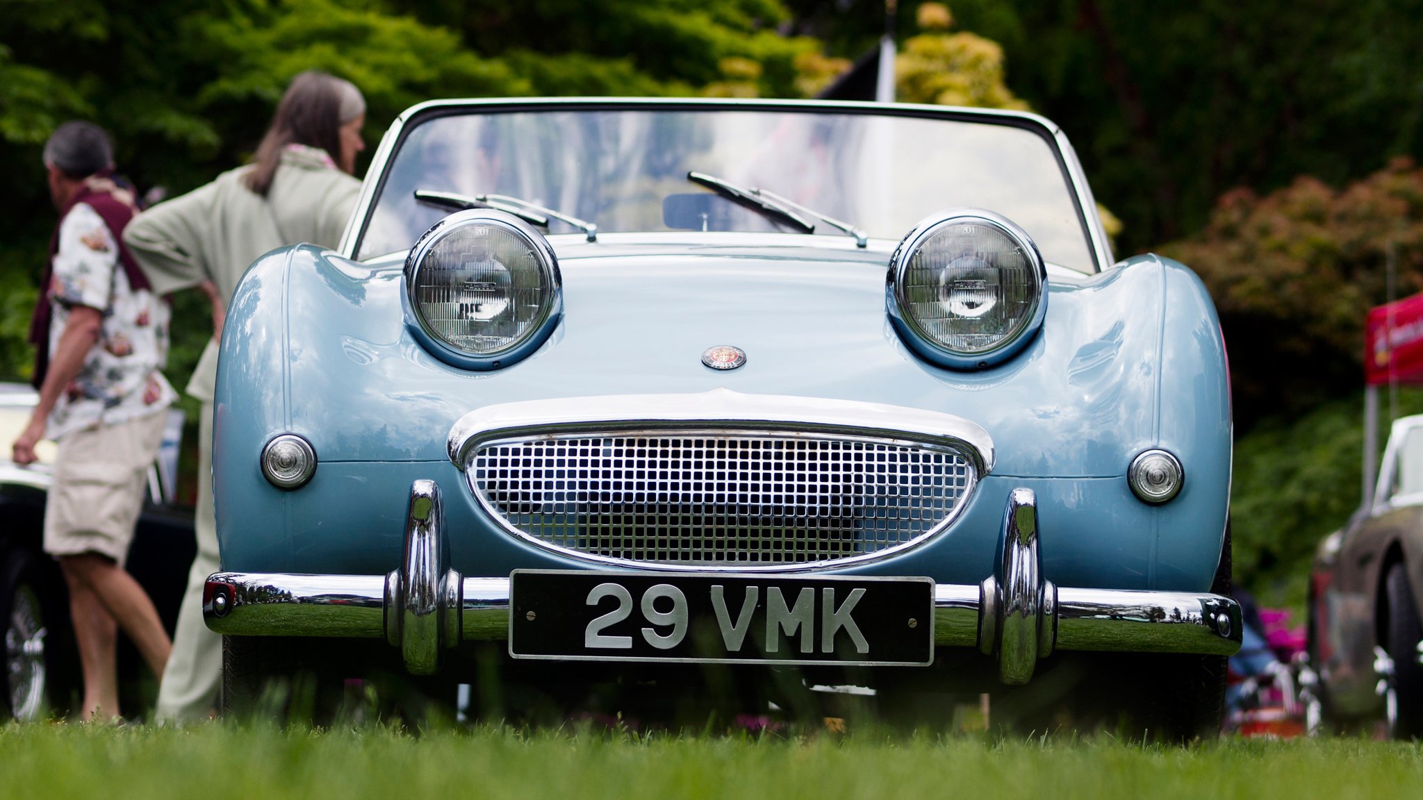 austin healey sprite piccola auto sportiva british motor corporation occhio di rana rana