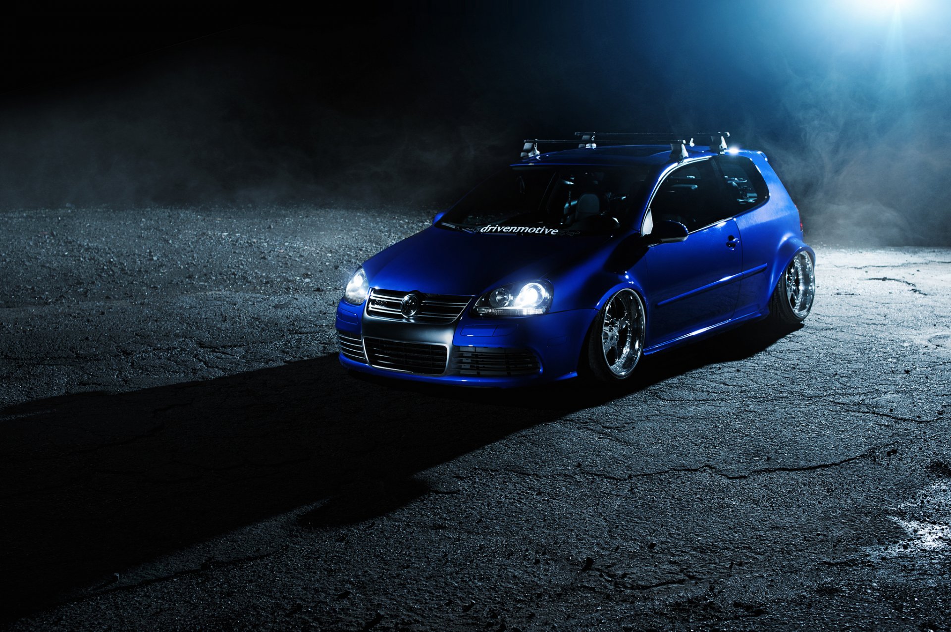 volkswagen golf gti r32 blue tuning