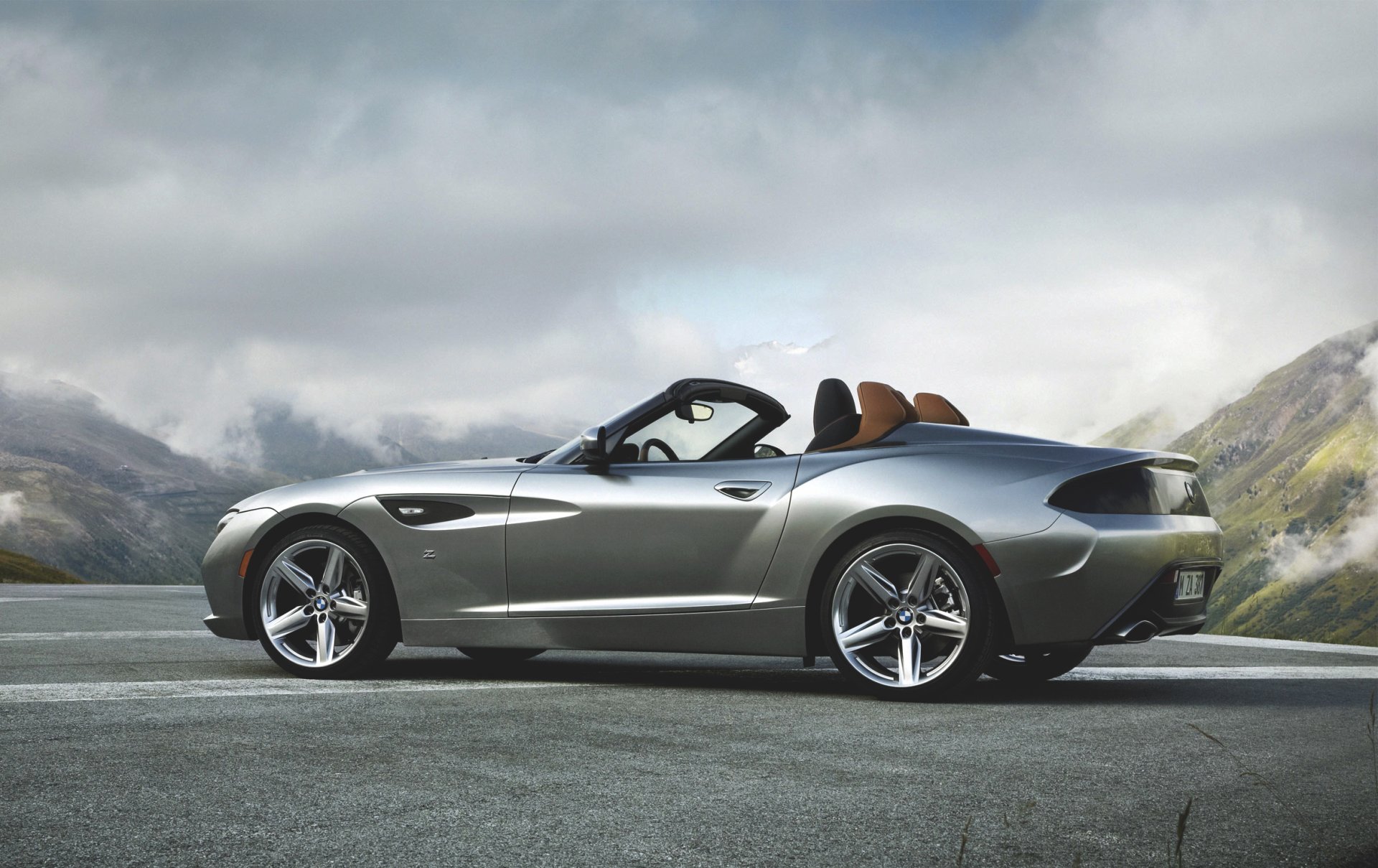 bmw zagato auto convertible gris coupé vista lateral coche bmw