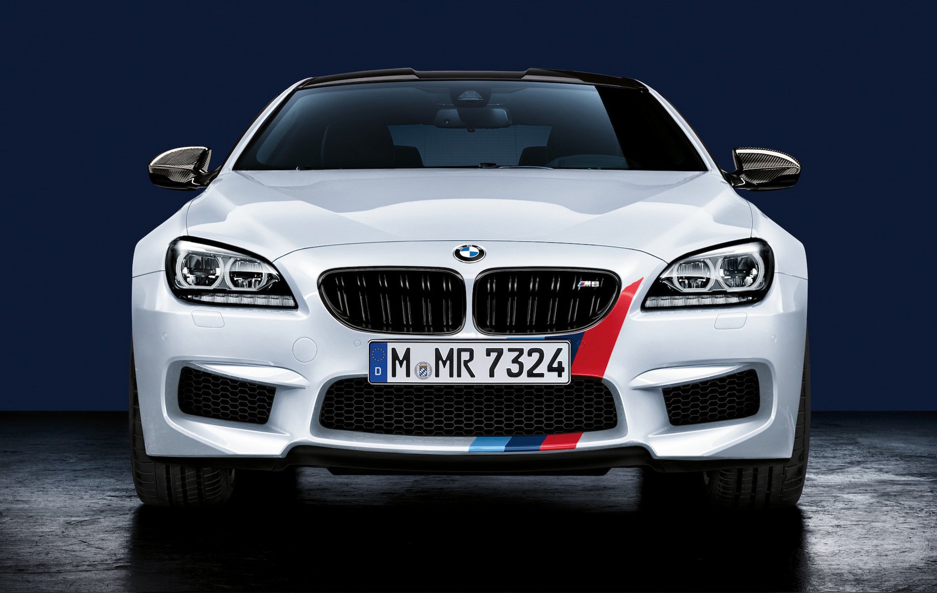 bmw prestazioni m6 f06 f12 bianco anteriore