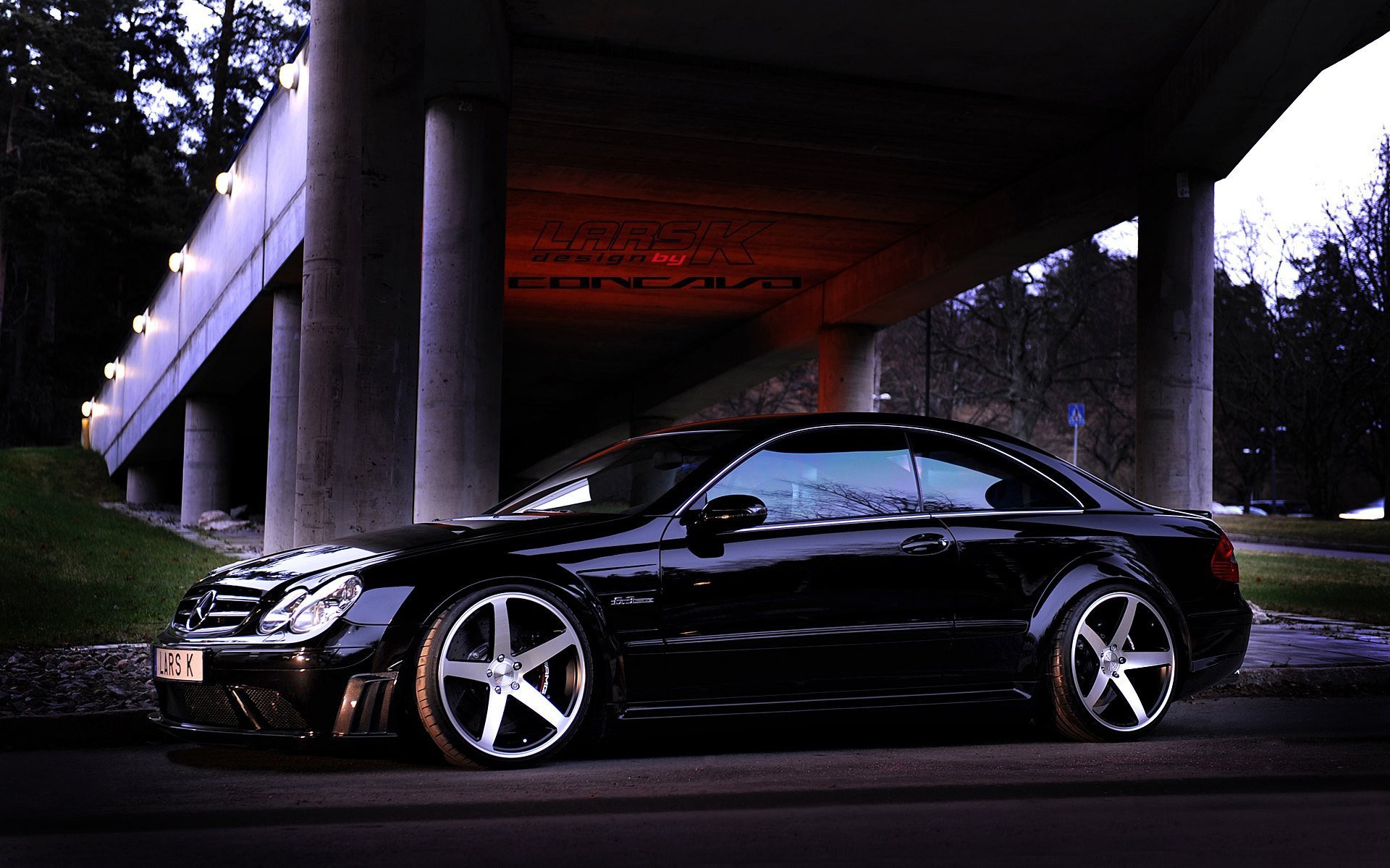 clk63 amg black oncave cw-5