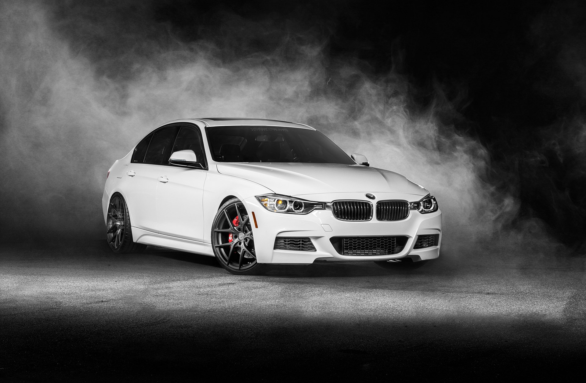 bmw 3 серии vorsteiner белый передние