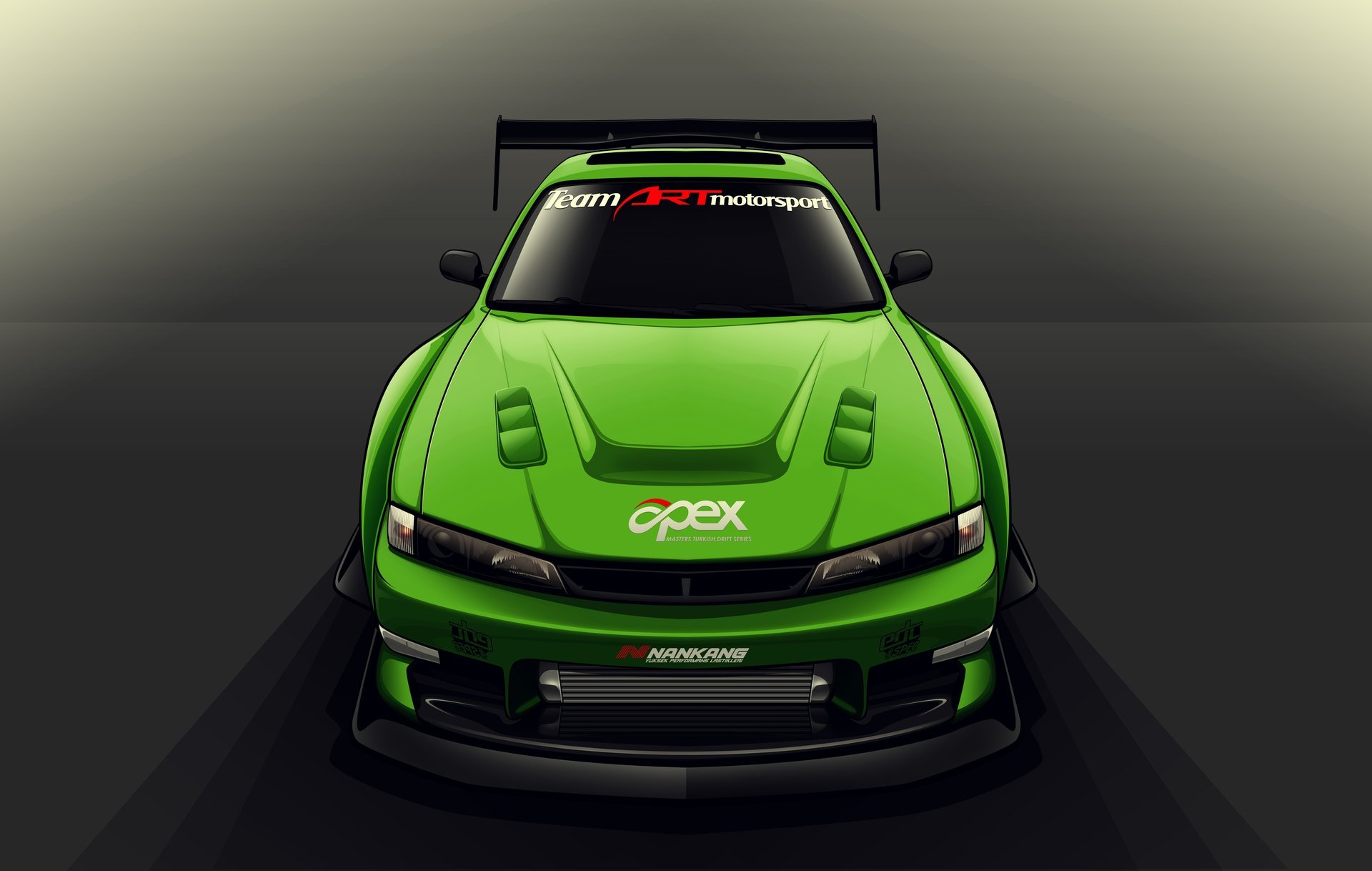 nissan сильвия s14 дрифт spec вектор по edcgraphic