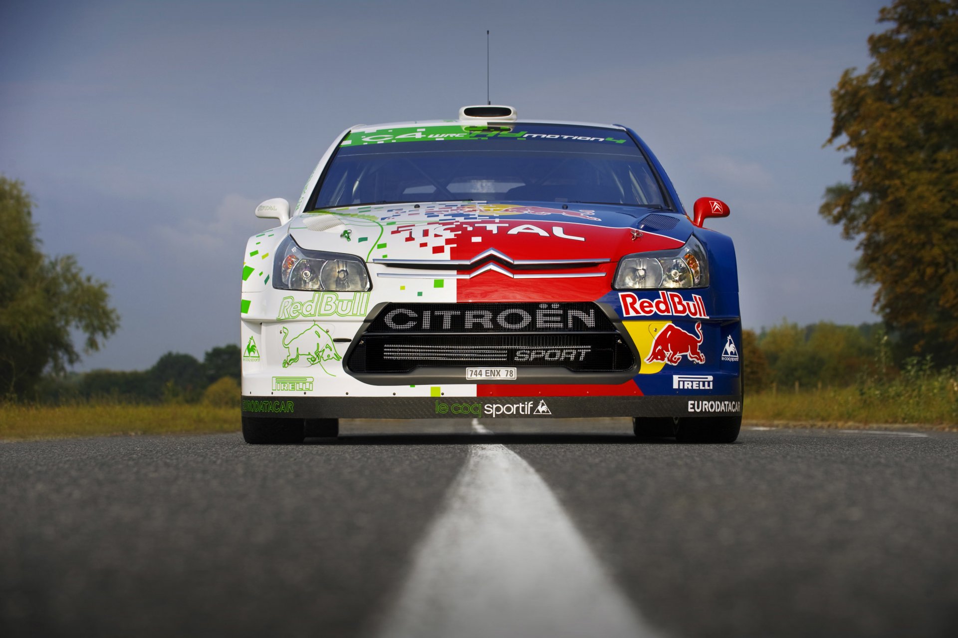 citroen c4 rally sébastien loeb carretera asfalto carril