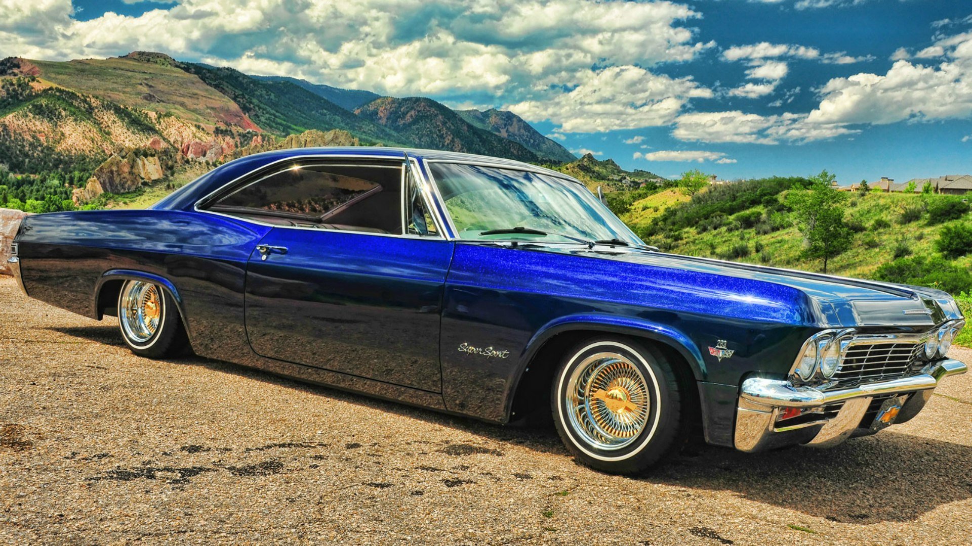 chevrolet impala ss 1965 lowrider blau chevrolet supersport blau low rider