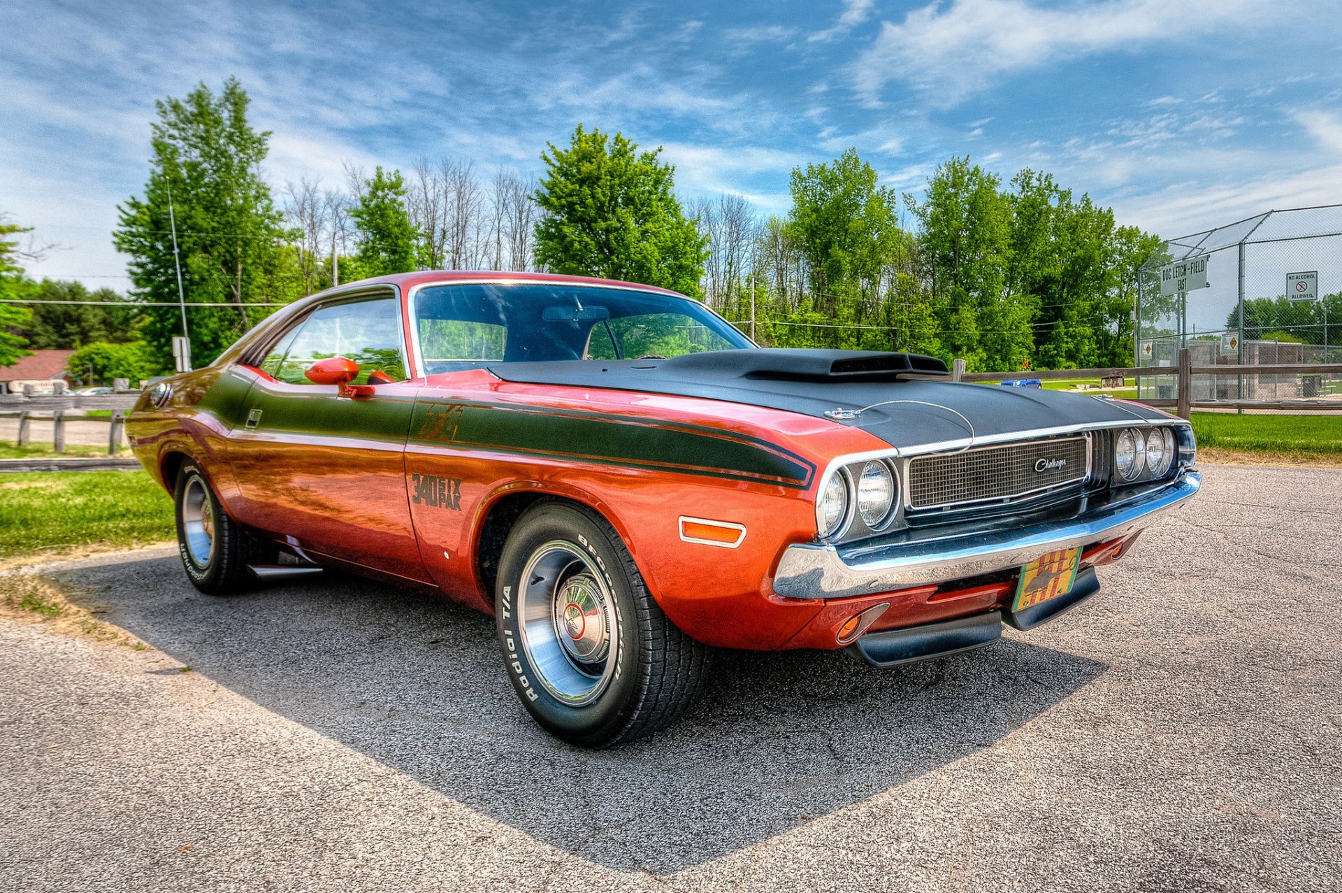 dodge challenger dodge challenger przód hdr