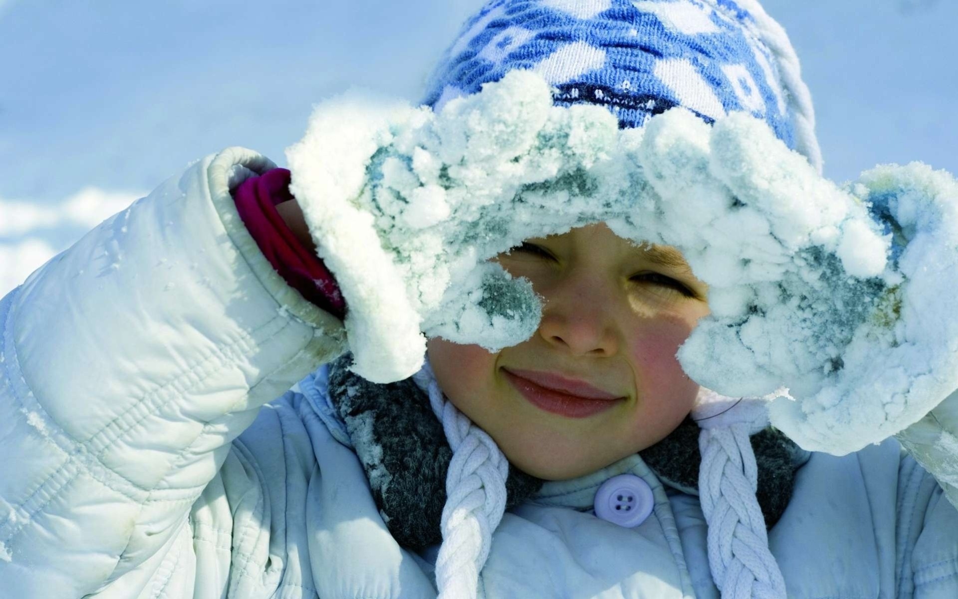 inverno ragazza bambino