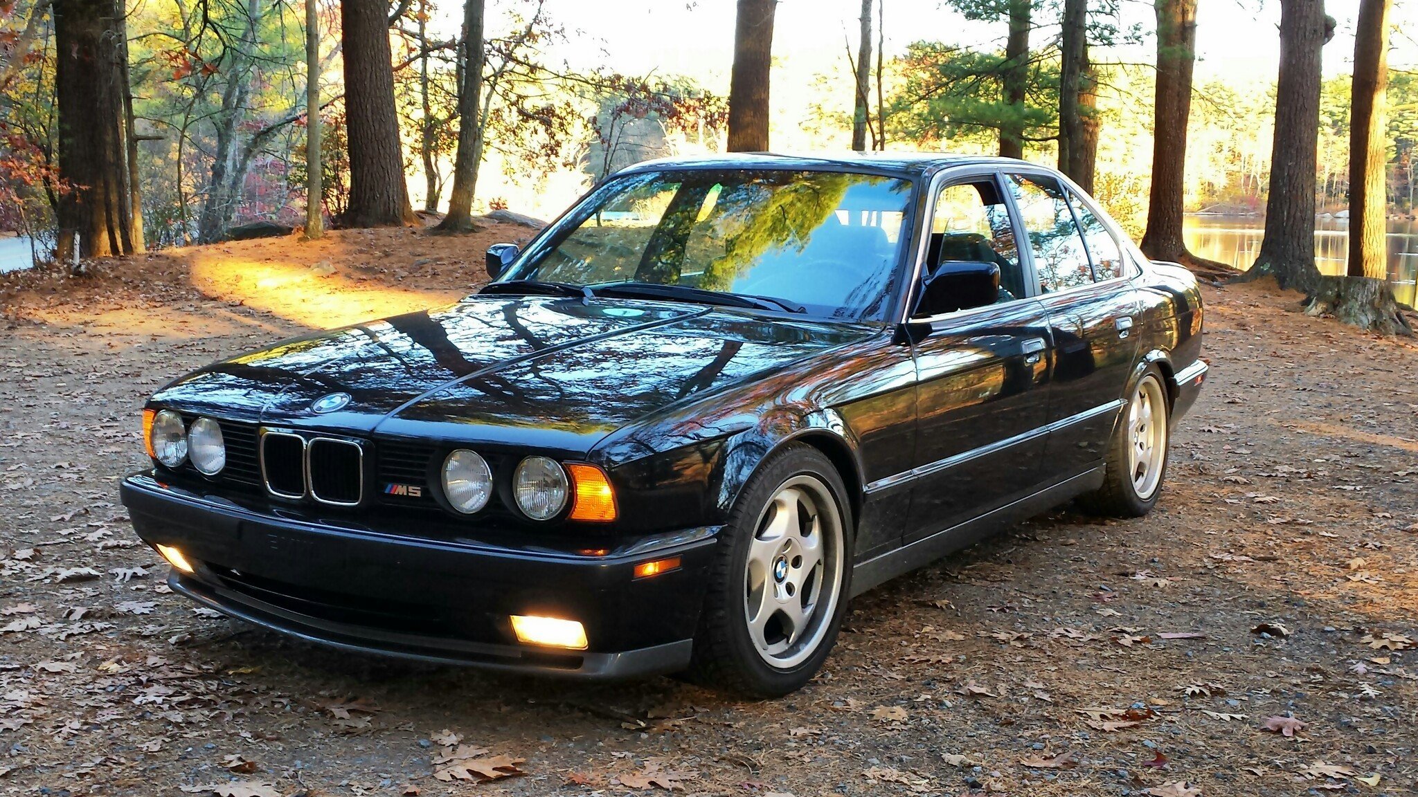 bmw e34 m5 классика бмв природа