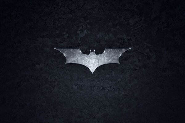 Grey logo for the movie Batman