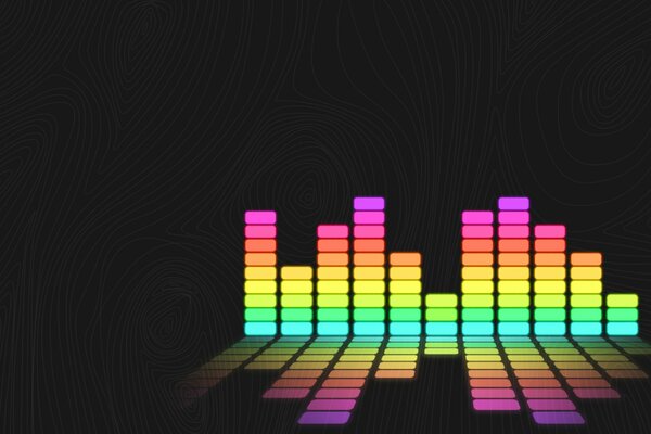 Colors Equalizer background black