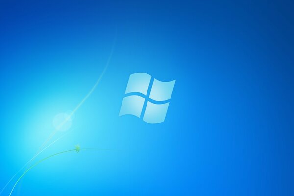 Windows logo on a blue background