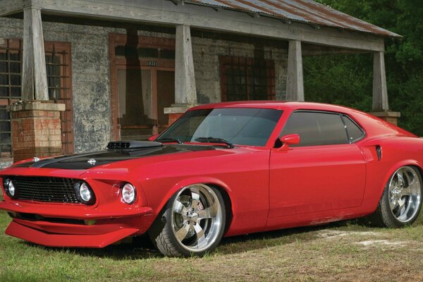 Ford Mustang red car