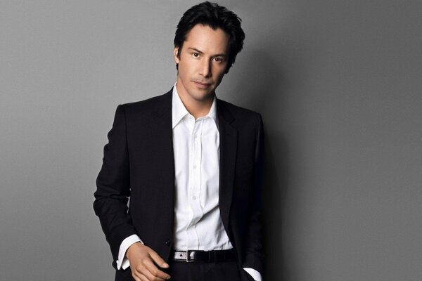 El actor Keanu Reeves de the Matrix