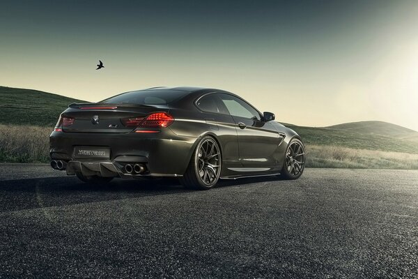 BMW vorsteiner car on smooth asphalt